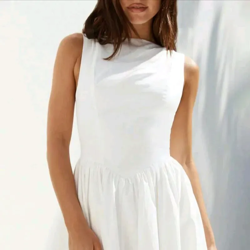 Maxi Vestido bohemio/ Blanco