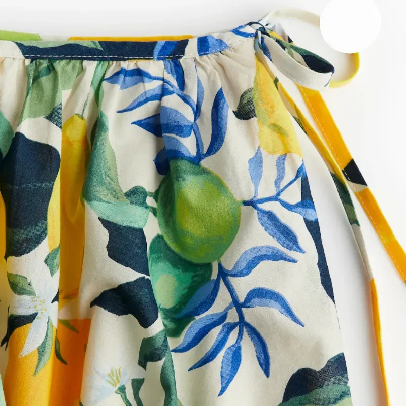 Minifalda H&M/Crema-Limones