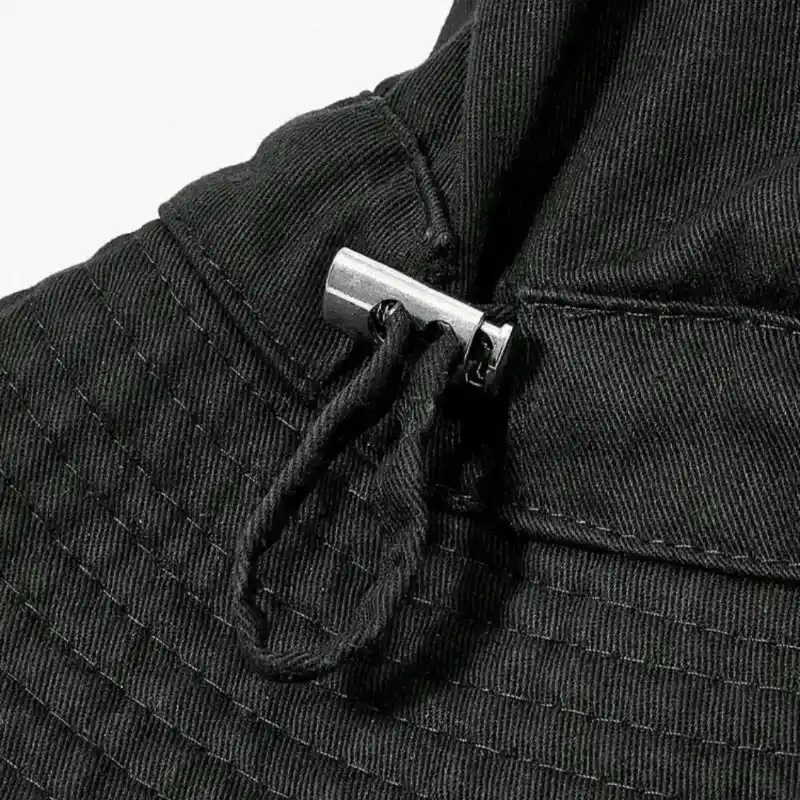 MUSERA Sombrero cubo con cordón / Negro