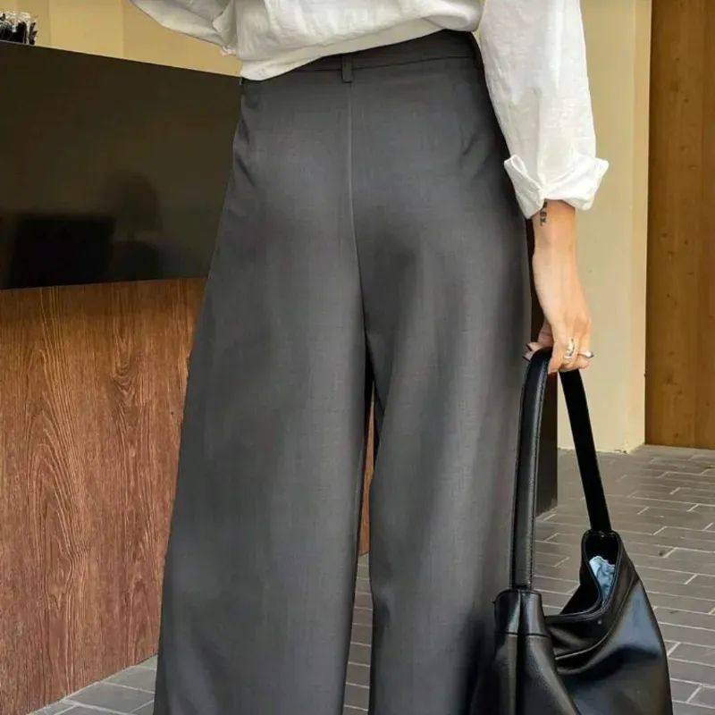 Palazzo plisado con cordon/ Gris