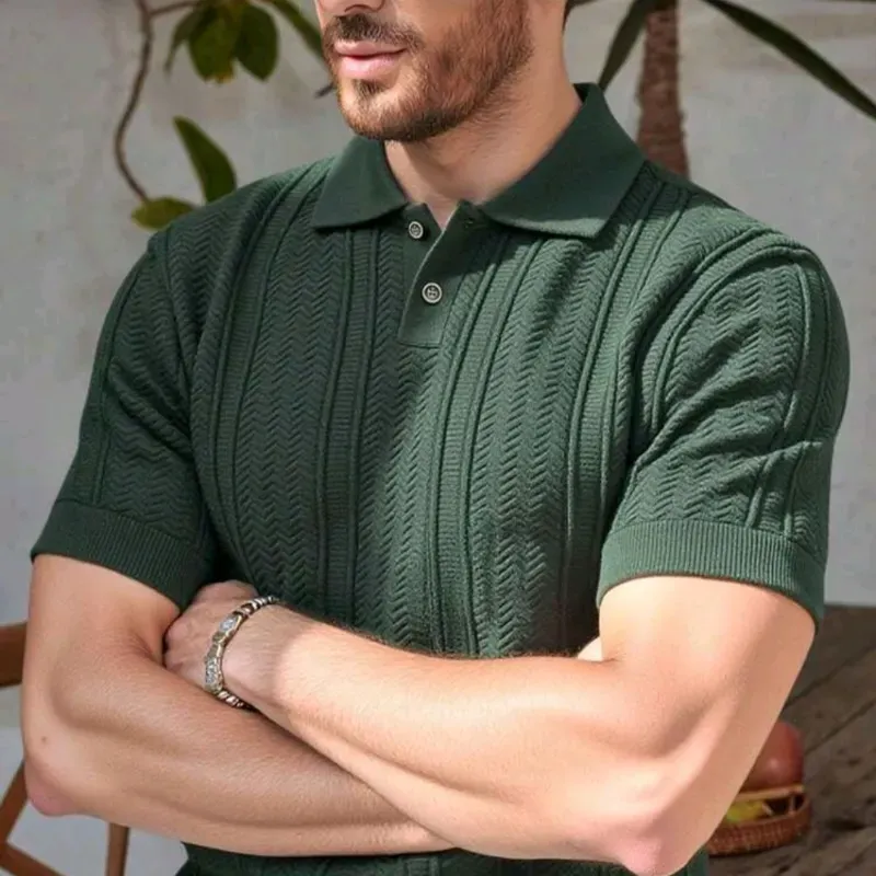 Polo de puntos/ Color verde