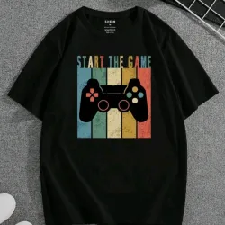 Pullover Negro/ Dibujo Mando de Juego