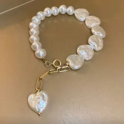 Pulsera cuencas imitación perlas