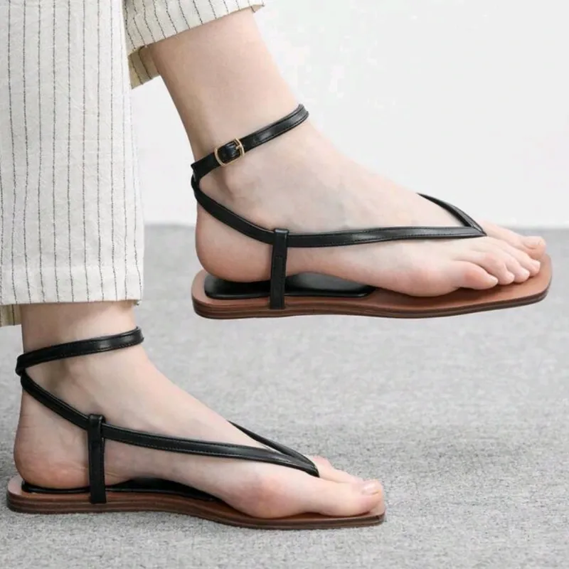 Sandalias planas /Negro