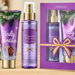 Set crema & Perfume/ Púrpura 