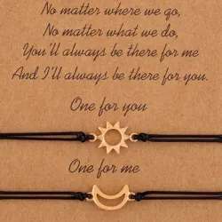 Set pulsera sol/ luna