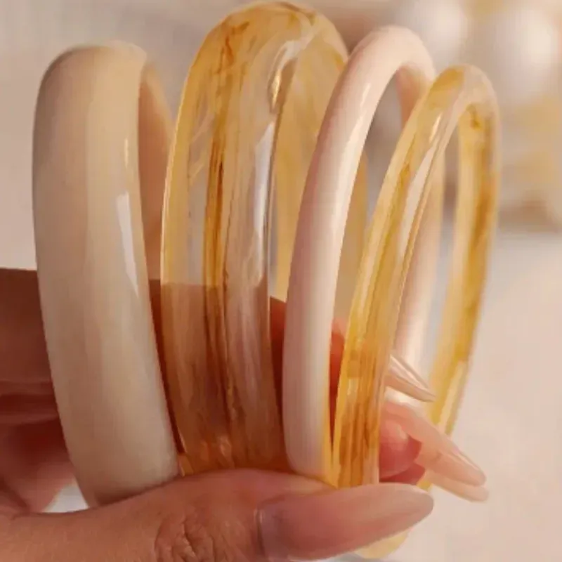 Set pulseras retro/ Beige