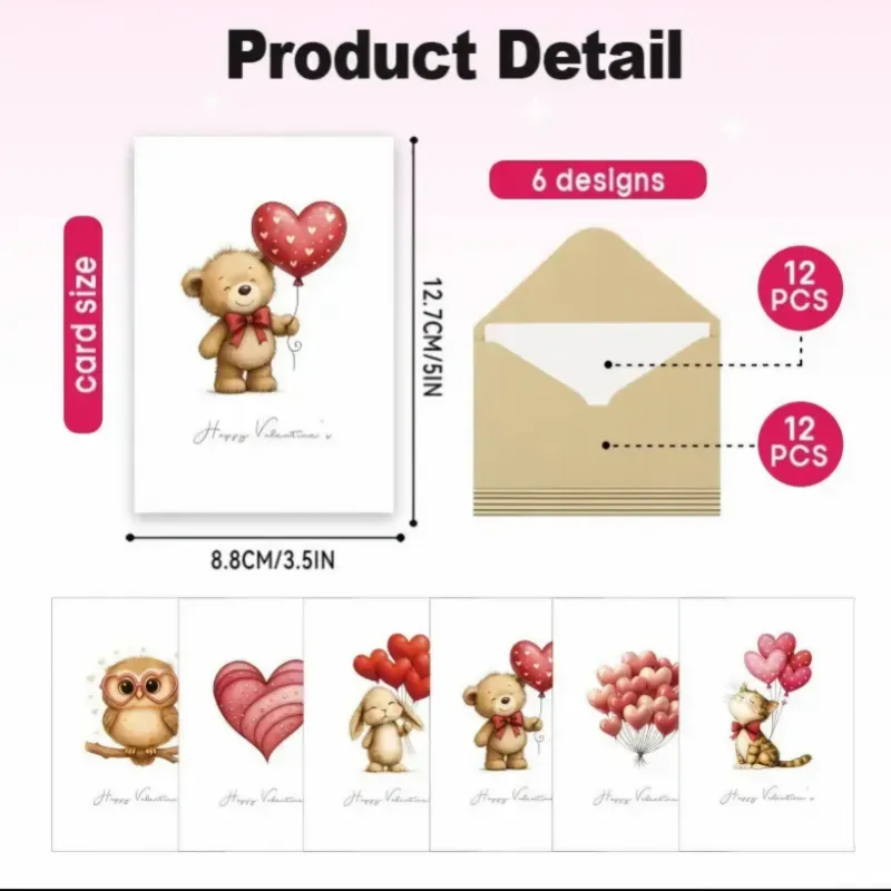 Set Tarjetas-Sobre/ Globos caprichosos