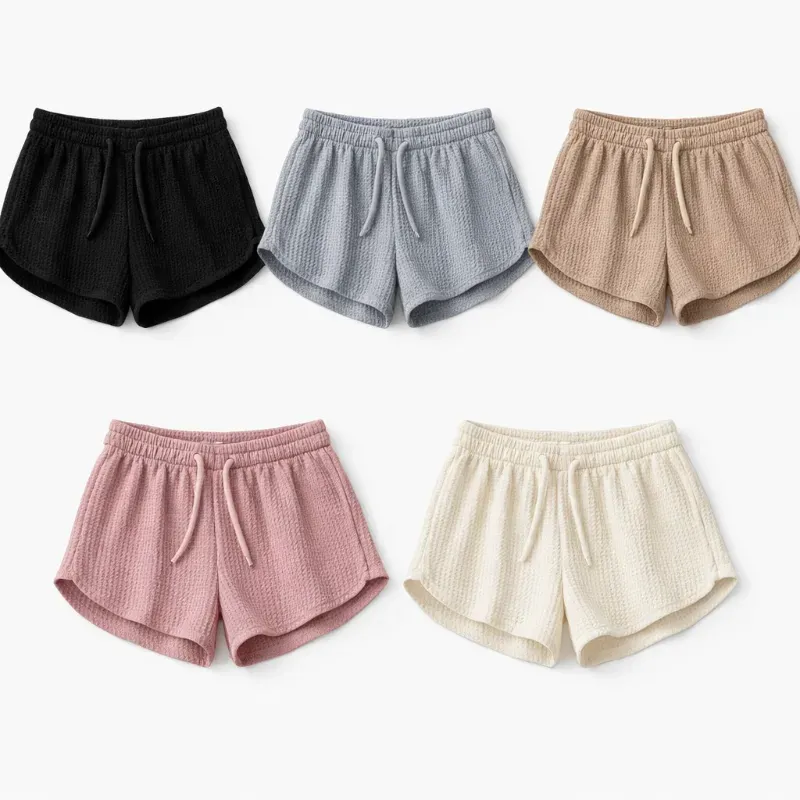 Shorts cortos tela 