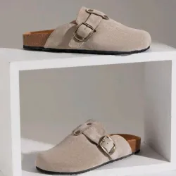 SHUZIA Zuecos/ Beige