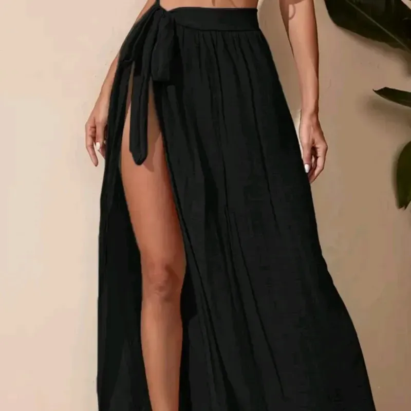 Swim Vkay Falda pareo/ Negro