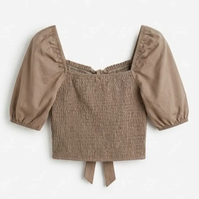 Top Moka Puff Sleeves