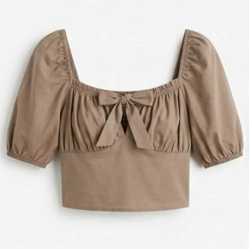 Top Moka Puff Sleeves