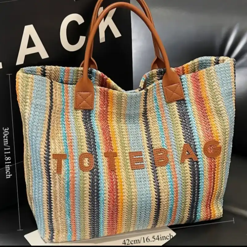 Tote Bag Bazar Multicolor/Marrón