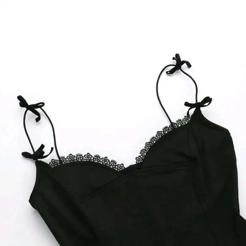 Vestido  corto tirantes 🎀/ Negro