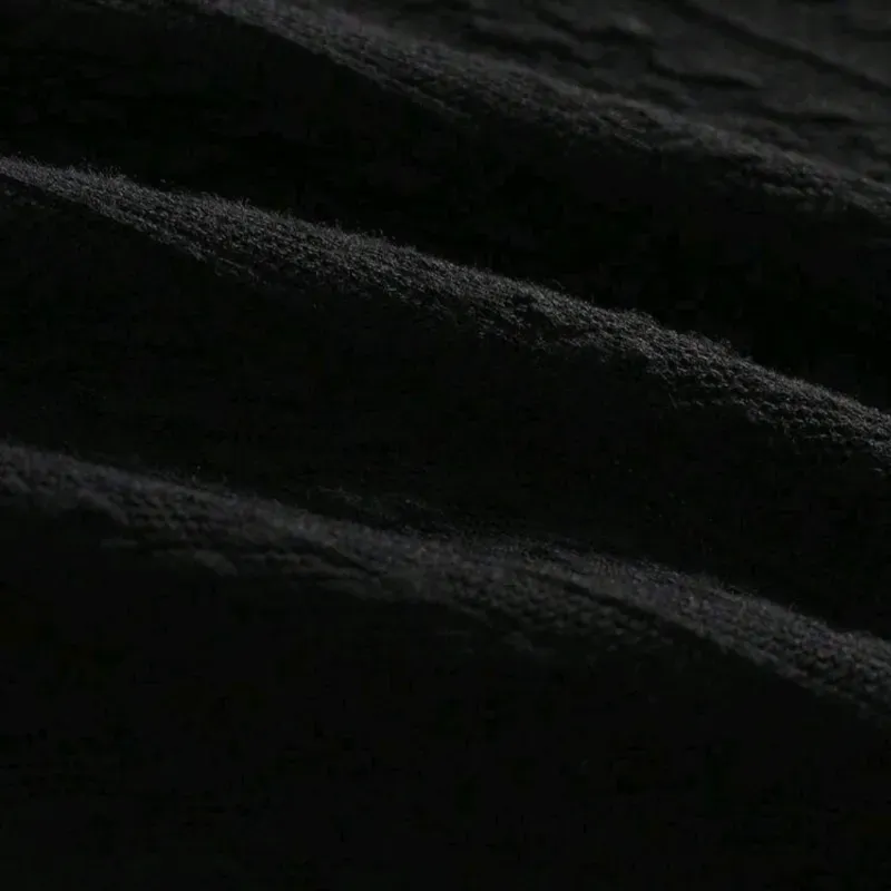 Vestido de punto texturizado/ Negro