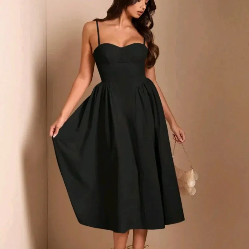 Vestido elegante Maxi/ Negro