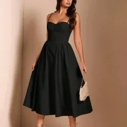 Vestido elegante Maxi/ Negro