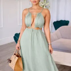 Vestido Halter/ Menta