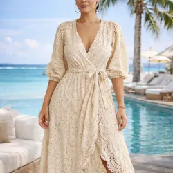 Vestido KiMONO maxy/ Beige