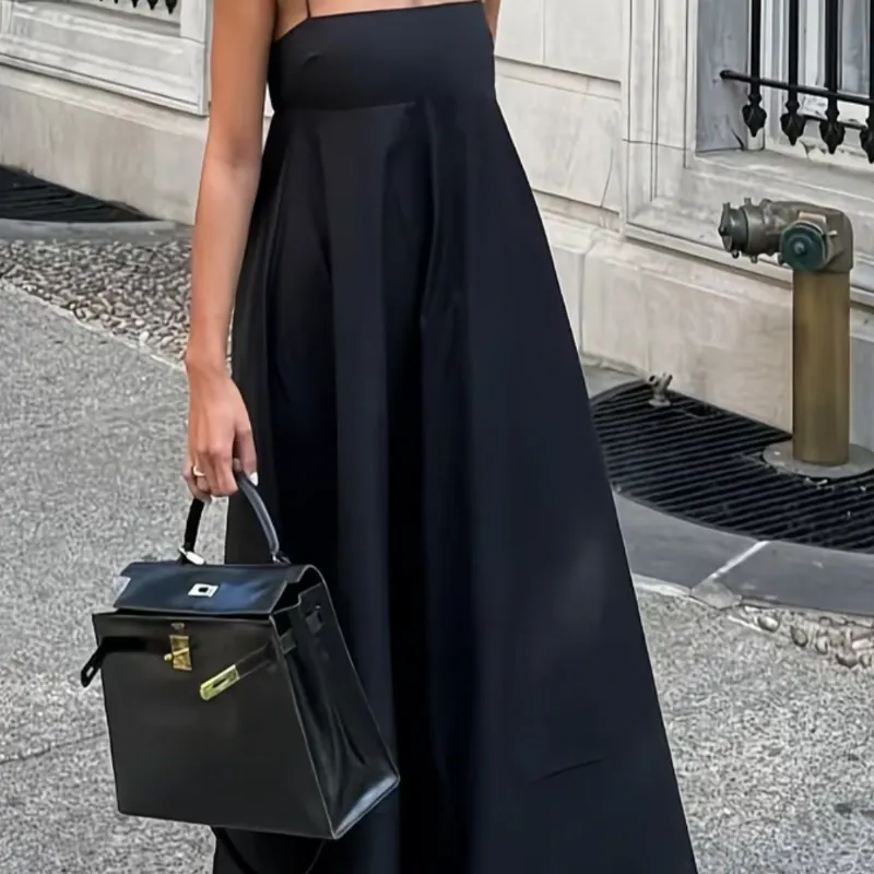 Vestido Maxi "Minimal Noir"
