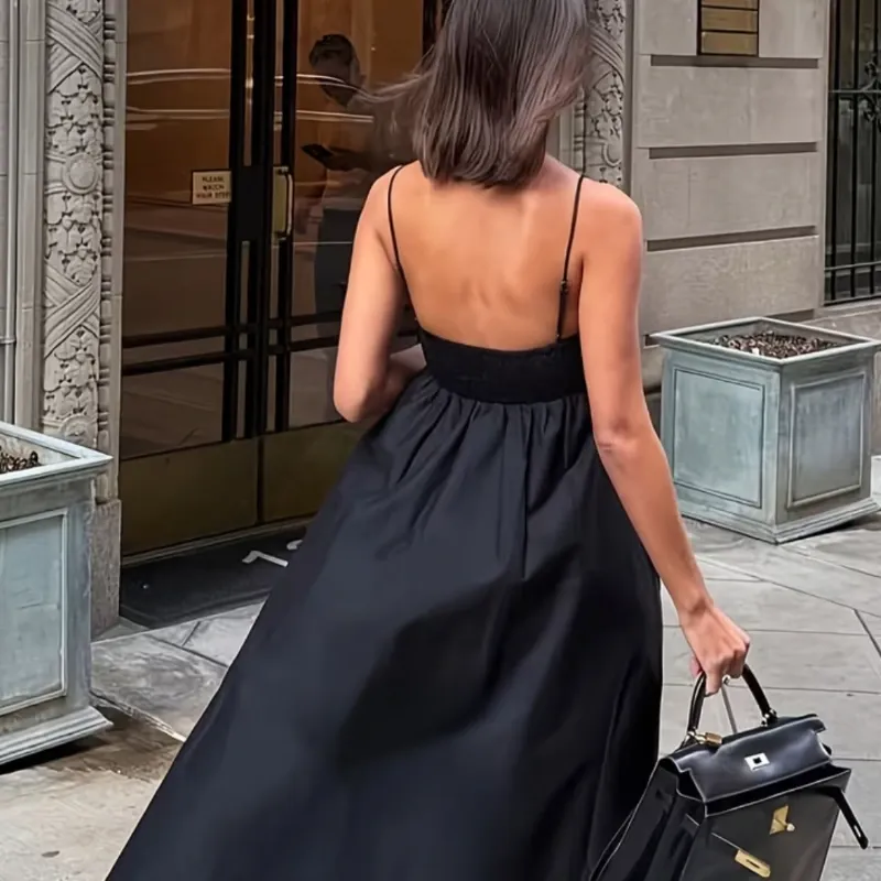 Vestido Maxi "Minimal Noir"