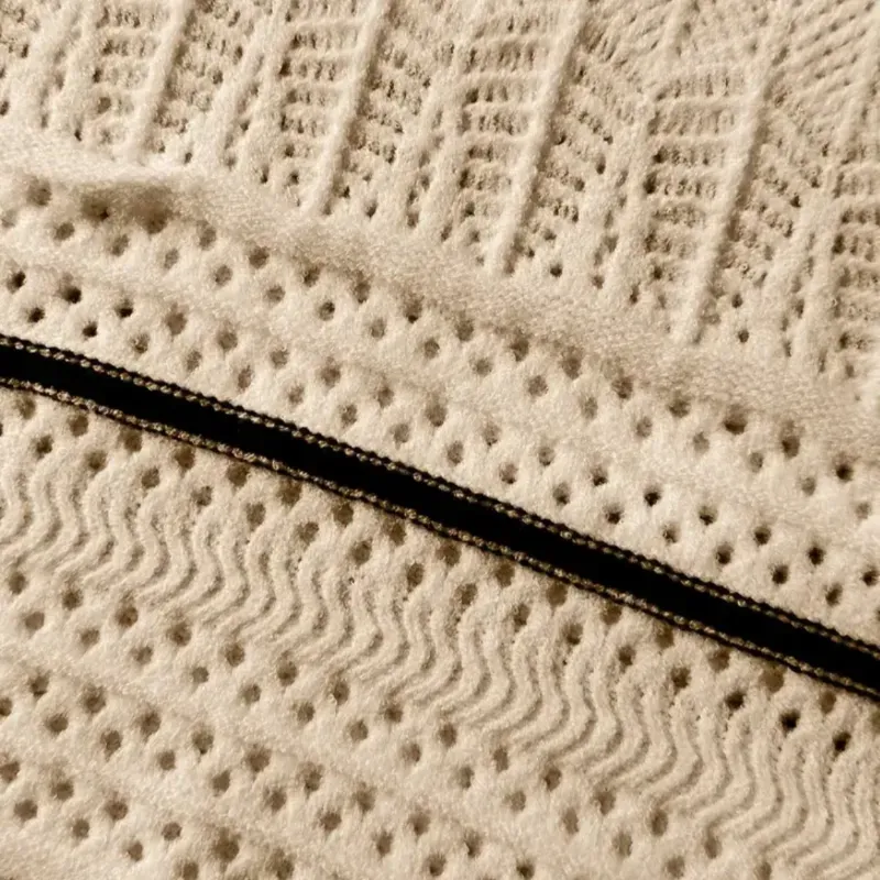 Vestido midi de croché/ Albaricoque