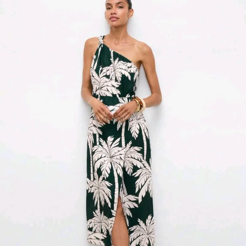 Vestido midi estampado/ Palmeras🌴