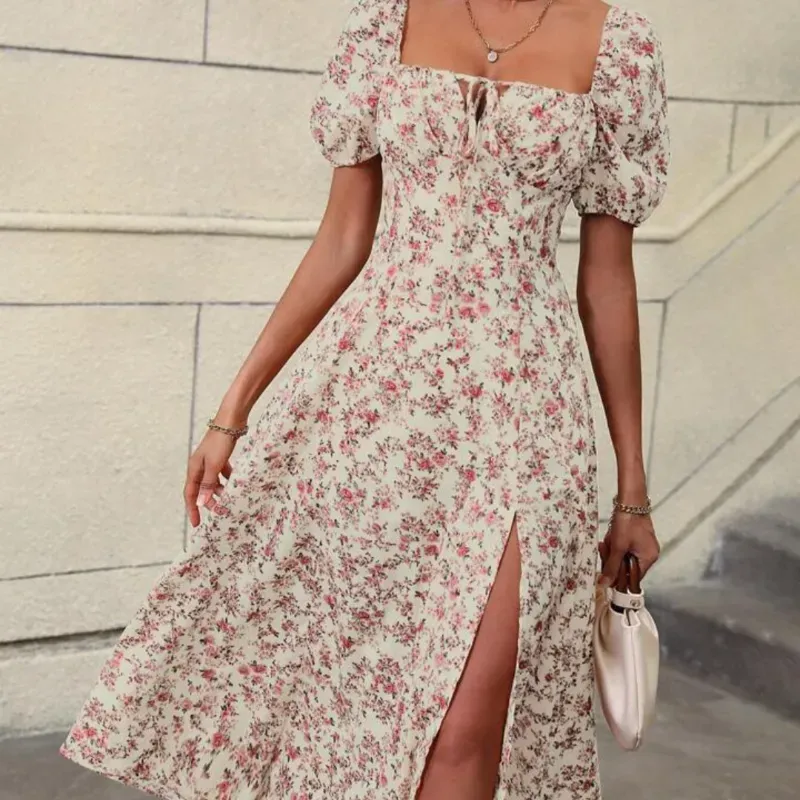 Vestido ocasional fresco y cómodo 