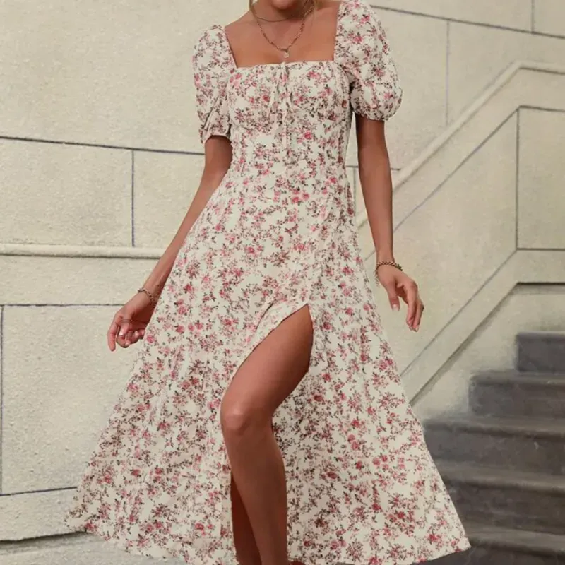Vestido ocasional fresco y cómodo 
