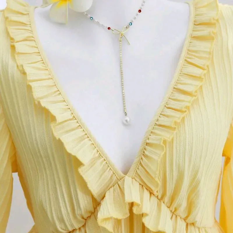 Vestido Yellou minimalista