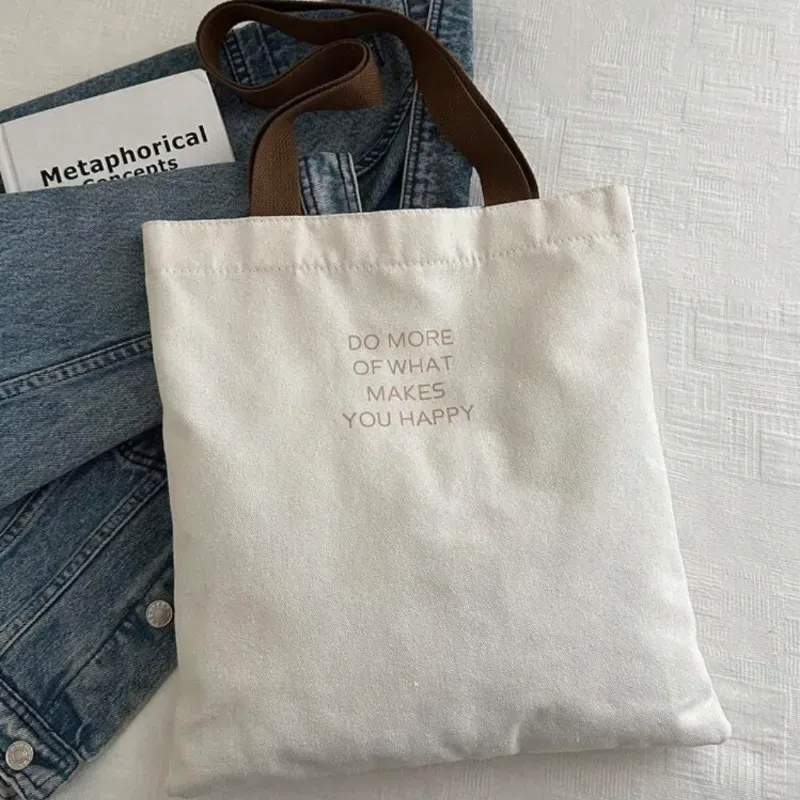 Bolso de Lona con Letras