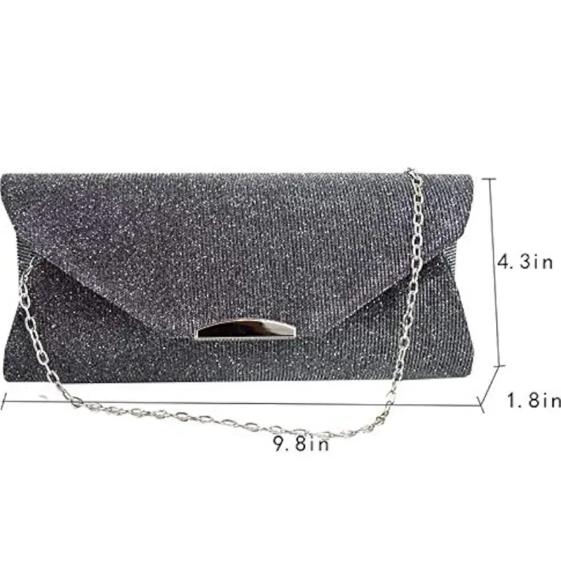 ZLMBAGUS Bolso de mano de noche para fiesta, graduación, boda, sobre cruzado