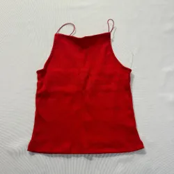 Top Ajustado Rojo Canalé Tirantes