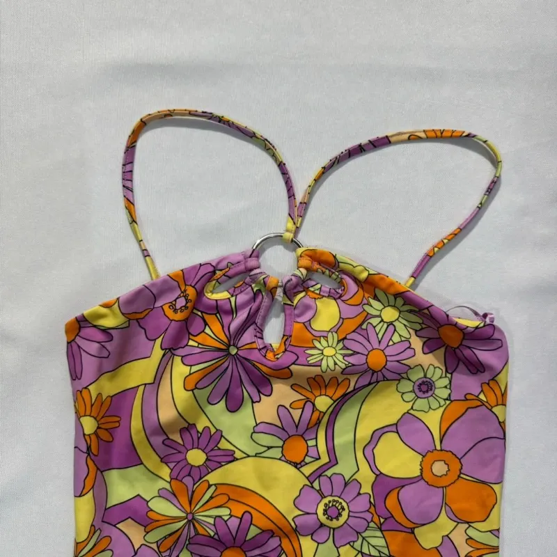 Body Estampado de Flores con Aro