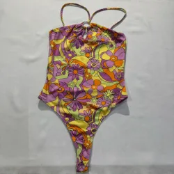 Body Estampado de Flores con Aro