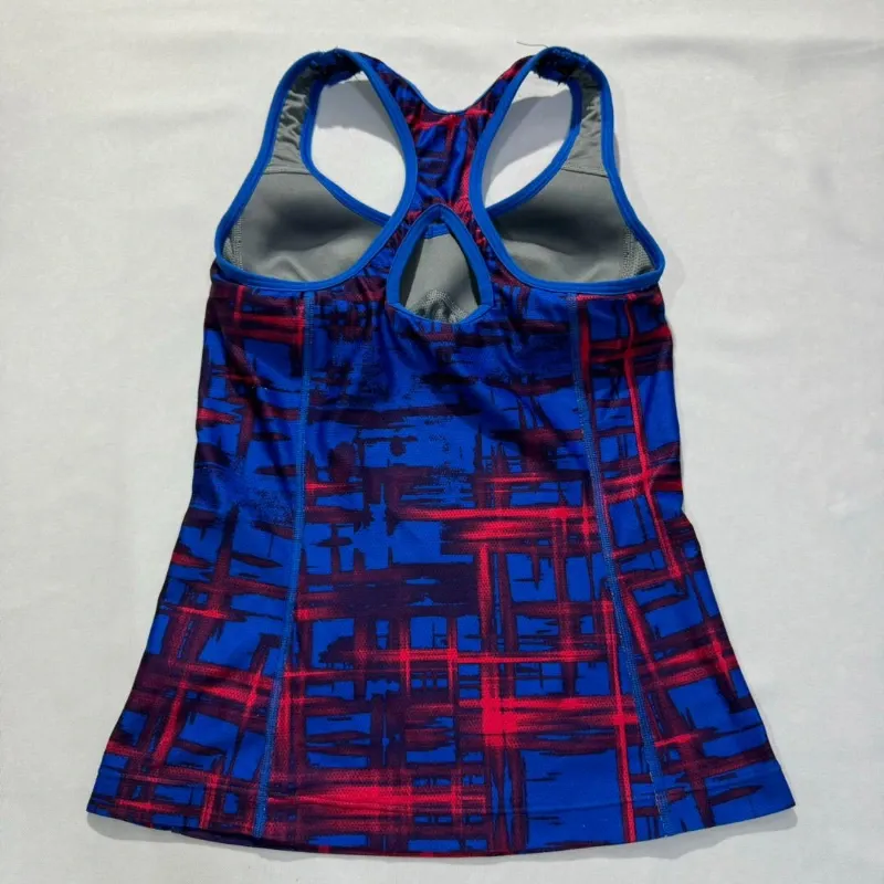 Camiseta GYM Estampada Roja y Azul Con Relleno