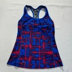 Camiseta GYM Estampada Roja y Azul Con Relleno