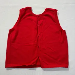 Chaleco de Punto Rojo
