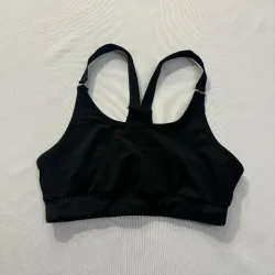 Top Corto Negro GYM Espalda Cruzada