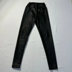 Licra Negra Larga Metalizada