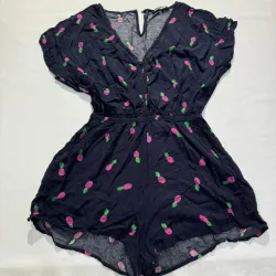 MonoShort Azul Oscuro Estampado Piñas