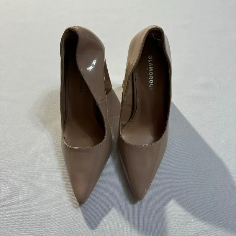 Puntifinos de Tacón Cuadrado Beige