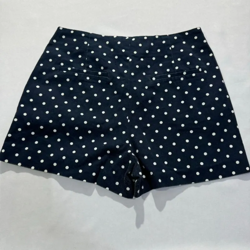 Short Azul de Lunares Bolsillos con Vuelos