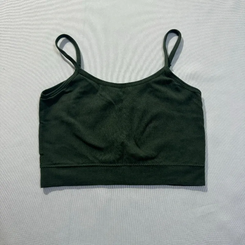 Top Verde Olivo de Tirantes GYM Canalé