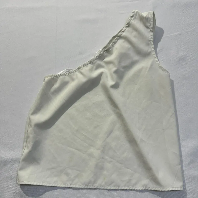 Top Blanco de Un Hombro