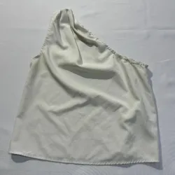 Top Blanco de Un Hombro