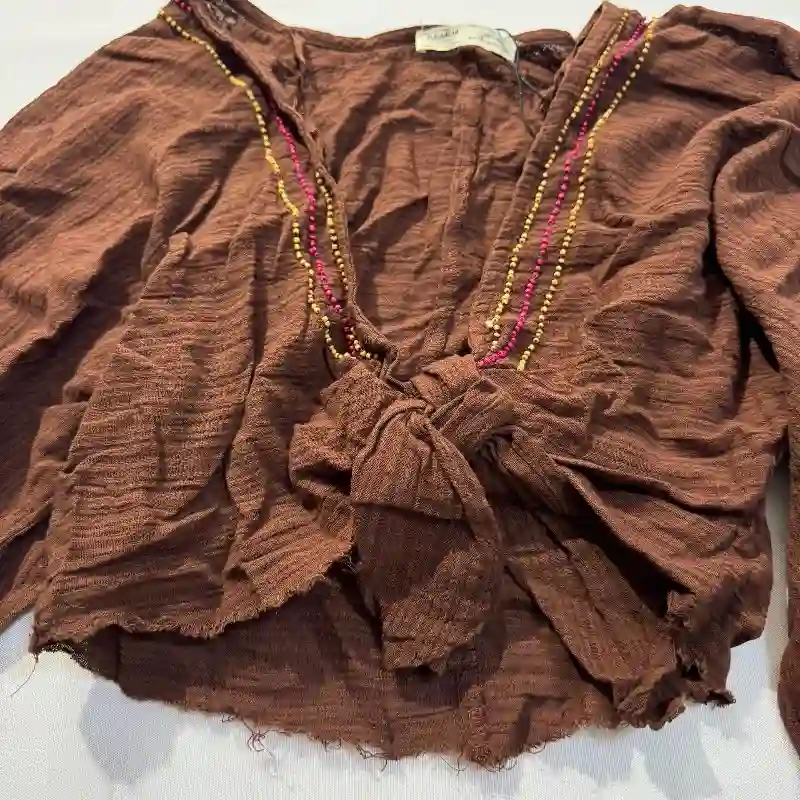 Top Carmelita con Cuentas Mangas Largas