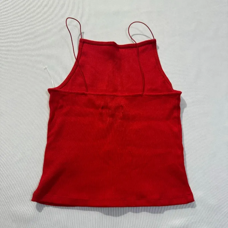 Top Ajustado Rojo Canalé Tirantes