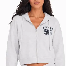 Abrigo gris forever 21